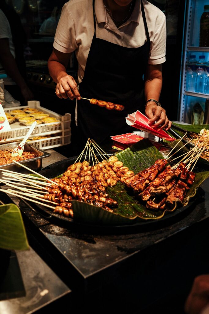 yummy chicken lollypops  at vijayawada  stall