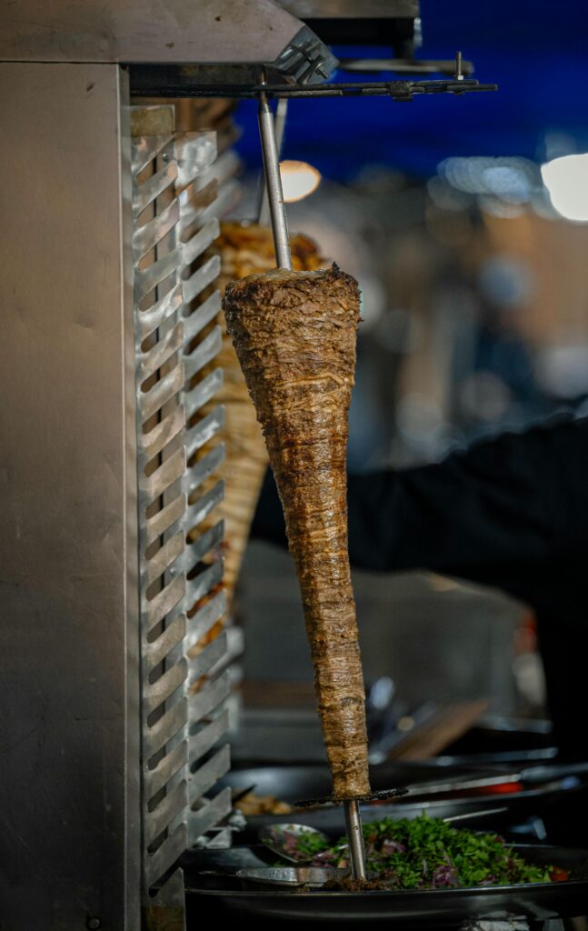 Freshly shawarma served at Vijayawada street food stall