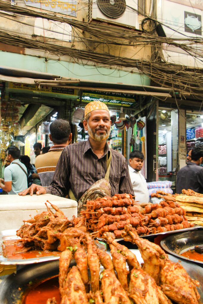 spicy kabab at aVijayawada stall